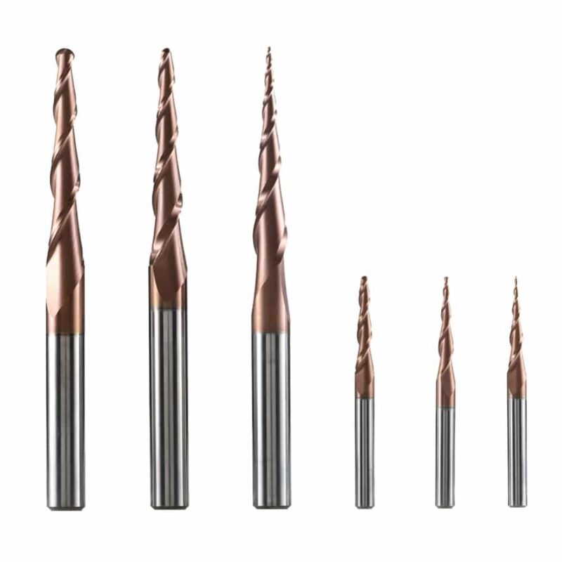 Tapered ballnose end mill