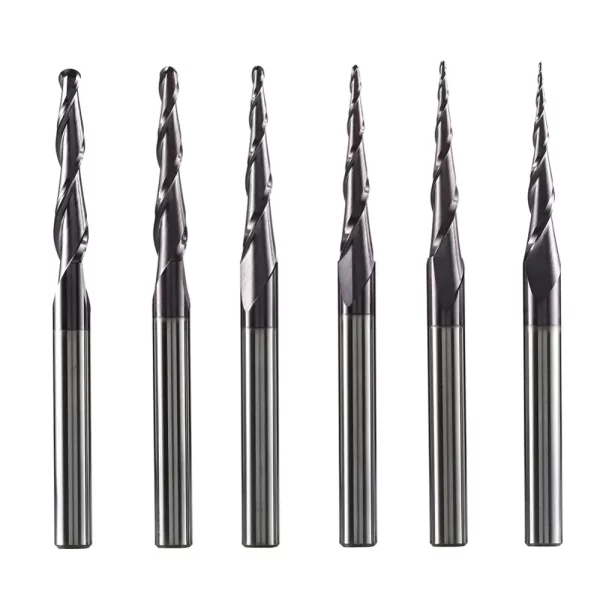 Tapered ballnose end mill - CNC Stepcraft systems Official Dealer for Greece & Cyprus