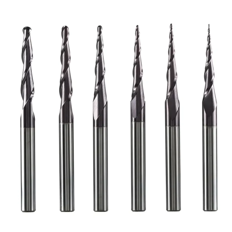 Tapered ballnose end mill